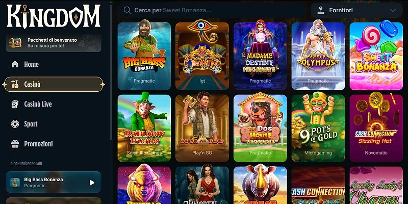 Anteprima del sito Kingdom Casino